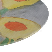 Abstract zonnebloemen — Koppelbord Snijplank (Hoek)