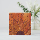 Abstract zonnebloempatroon (Staand voorkant)
