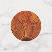 Abstract zonnebloempatroon confetti (Kleine voorkant)