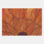 Abstract zonnebloempatroon inpakpapier vel (Voorkant 2)