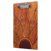 Abstract zonnebloempatroon klembord (Links)