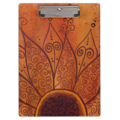 Abstract zonnebloempatroon klembord (Voorkant)