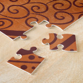 Abstract zonnebloempatroon legpuzzel (Zijkant)