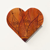 Abstract zonnebloempatroon notitieboek (Achterkant)