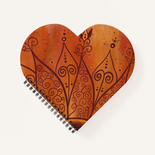 Abstract zonnebloempatroon notitieboek (Voorkant)