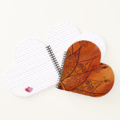 Abstract zonnebloempatroon notitieboek (Binnen)