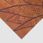 Abstract zonnebloempatroon tissuepapier (Detail)