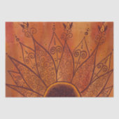 Abstract zonnebloempatroon tissuepapier (Voorkant)