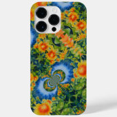Abstract zonnebloemveld | retro floral Case-Mate iPhone case (Achterkant)