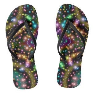 Abstract zonnestelsel teenslippers