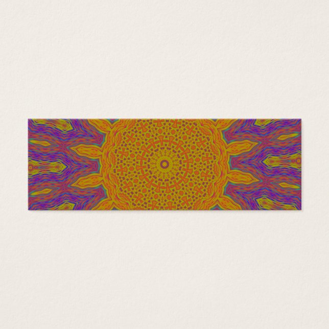 Abstract zonontwerp mini visitekaartjes (Voorkant)