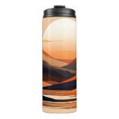 Abstract Zonsondergang Landschap Thermosbeker (Voorkant)