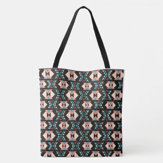 Abstract zuidwesten Boho Tote Bag (Achterkant)