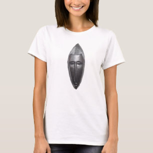 abstract zwart afrikaans masker t-shirt