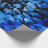 Abstract zwart en blauw glas cadeaupapier (Hoek)