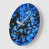 Abstract zwart en blauw grote klok (Hoek)