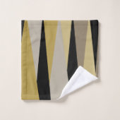 abstract zwart en goud bad handdoek (Wasdoekje)