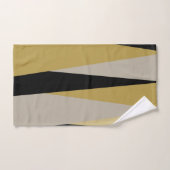 abstract zwart en goud bad handdoek (Handdoek)