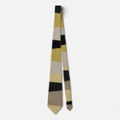 abstract zwart en goud stropdas (Voorkant)