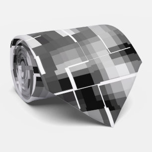 Abstract zwart en grijs stropdas