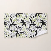 Abstract, zwart en groen, jeugd, modern, creatief bad handdoek (Handdoek)