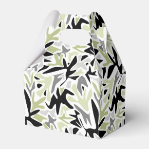 Abstract, zwart en groen, jeugd, modern, creatief bedankdoosjes