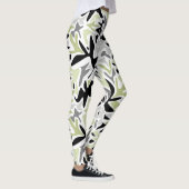 Abstract, zwart en groen, jeugd, modern, creatief leggings (Rechts)