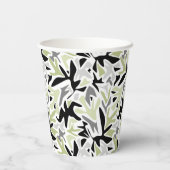 Abstract, zwart en groen, jeugd, modern, creatief papieren bekers (Achterkant)