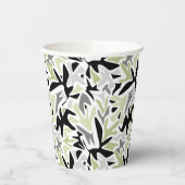 Abstract, zwart en groen, jeugd, modern, creatief papieren bekers (Links)