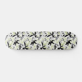 Abstract, zwart en groen, jeugd, modern, creatief persoonlijk skateboard (Horizontaal)