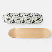 Abstract, zwart en groen, jeugd, modern, creatief persoonlijk skateboard (Horizontaal)