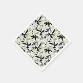 Abstract, zwart en groen, jeugd, modern, creatief servet (Hoek)