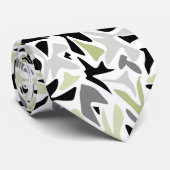 Abstract, zwart en groen, jeugd, modern, creatief stropdas (Opgerold)