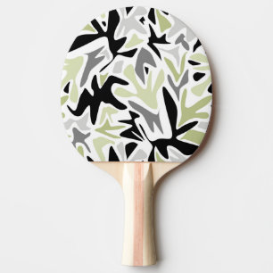 Abstract, zwart en groen, jeugd, modern, creatief tafeltennisbatje