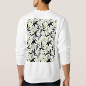 Abstract, zwart en groen, jeugd, modern, creatief trui (Achterkant)