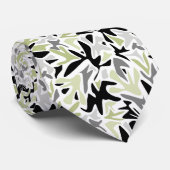 Abstract, zwart en groen, jeugd, modern, stropdas (Opgerold)