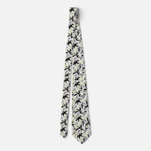 Abstract, zwart en groen, jeugd, modern, stropdas (Achterkant)