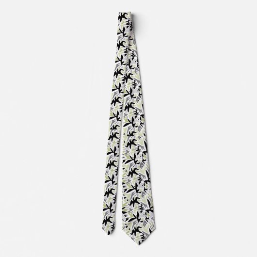 Abstract, zwart en groen, jeugd, modern, stropdas (Achterkant)