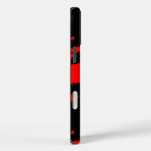 abstract zwart en rood Case-Mate iPhone case (Achterkant / Rechts)