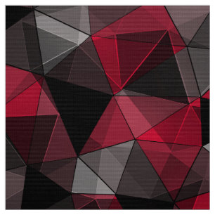 Abstract, zwart en rood, driehoek, geometrisch, zw stof