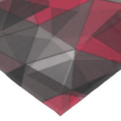 Abstract, zwart en rood, driehoek, geometrisch, zw tafelkleed (Gekanteld)