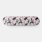 Abstract, zwart en roze, Jeugd, Modern Throw Persoonlijk Skateboard (Horizontaal)