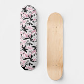 Abstract, zwart en roze, Jeugd, Modern Throw Persoonlijk Skateboard (Voorkant)