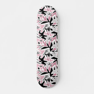 Abstract, zwart en roze, Jeugd, Modern Throw Persoonlijk Skateboard
