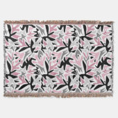 Abstract, zwart en roze, jeugd, moderne schroefdra deken (Voorkant)