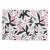 Abstract, zwart en roze, jeugd, moderne schroefdra kussensloop (Achterkant)