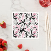Abstract, zwart en roze, jeugd, moderne schroefdra servet (Insitu)