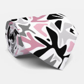 Abstract, zwart en roze, jeugd, moderne schroefdra stropdas (Opgerold)