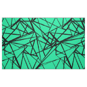 Abstract zwart en turquoise stof (Fat Quarter)