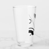 Abstract zwart en wit glas (Rechts)